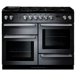 Rangemaster Nexus 110 Dual Fuel Range Cooker Stainless Steel